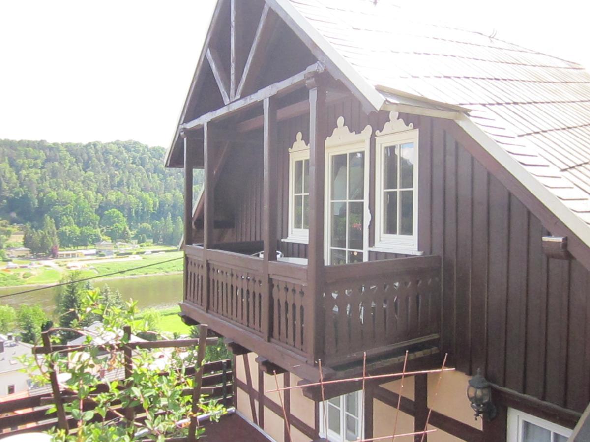 Wehlener Landhaus In Stadt Wehlen, Saechsische Schweiz Exterior foto